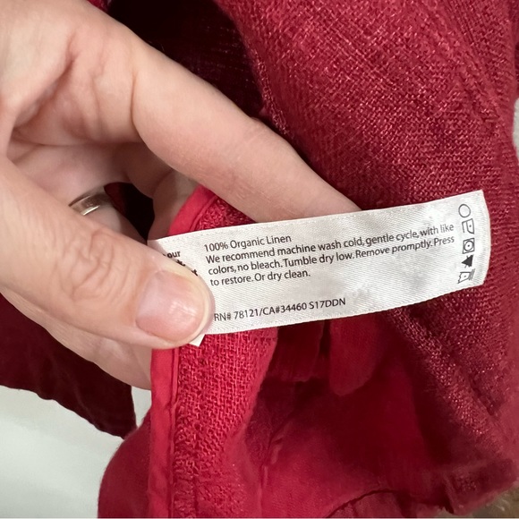 Eileen Fisher Organic Linen Longline Jacket - Picture 11 of 11